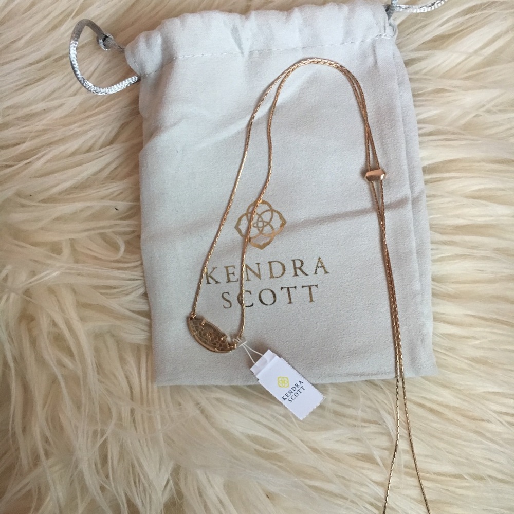 Kendra Scott Meghan Rose Gold Necklace
